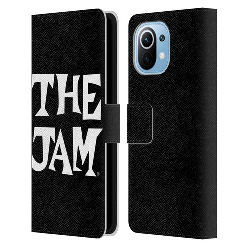 The Jam Key Art Black White Logo Leather Book Wallet Case Cover For Xiaomi Mi 11