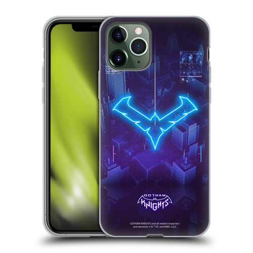 Gotham Knights Character Art Nightwing Soft Gel Case for Apple iPhone 11 Pro