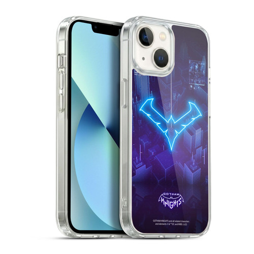 Gotham Knights Character Art Nightwing Soft Gel Case for Apple iPhone 13