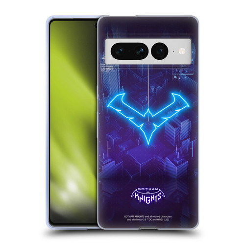 Gotham Knights Character Art Nightwing Soft Gel Case for Google Pixel 7 Pro