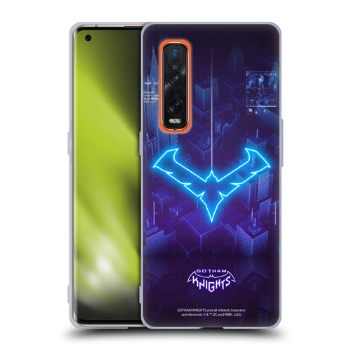 Gotham Knights Character Art Nightwing Soft Gel Case for OPPO Find X2 Pro 5G