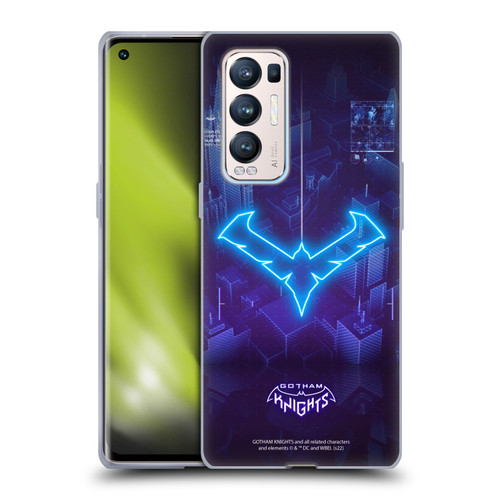 Gotham Knights Character Art Nightwing Soft Gel Case for OPPO Find X3 Neo / Reno5 Pro+ 5G