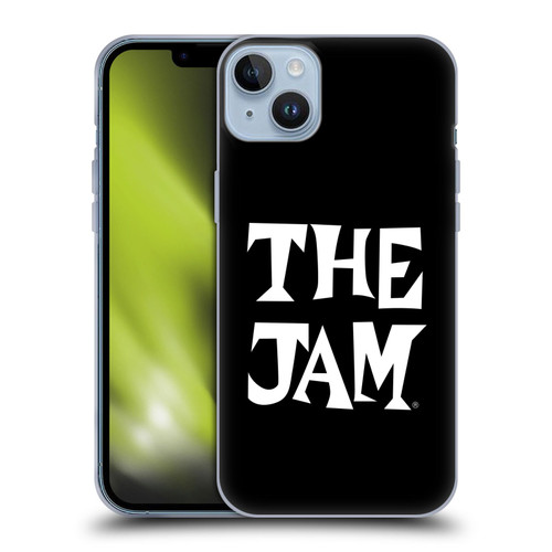 The Jam Key Art Black White Logo Soft Gel Case for Apple iPhone 14 Plus
