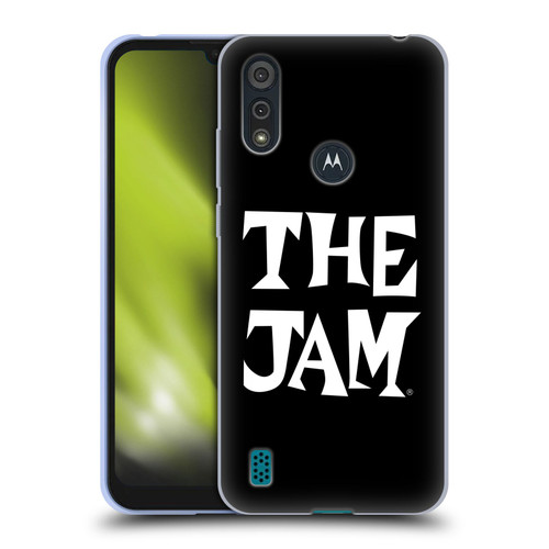 The Jam Key Art Black White Logo Soft Gel Case for Motorola Moto E6s (2020)