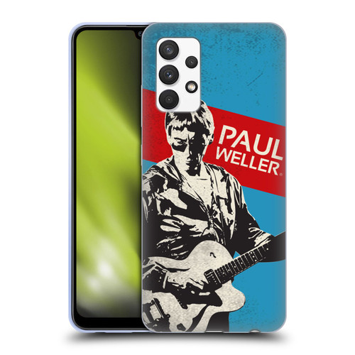 The Jam Key Art Paul Weller Soft Gel Case for Samsung Galaxy A32 (2021)