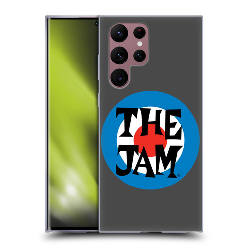 The Jam Key Art Target Logo Soft Gel Case for Samsung Galaxy S22 Ultra 5G