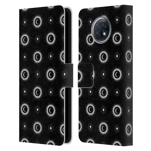 Haroulita Celestial Black And White Sun And Moon Leather Book Wallet Case Cover For Xiaomi Redmi Note 9T 5G