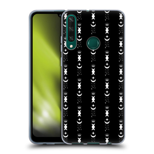 Haroulita Celestial Black And White Moon Soft Gel Case for Huawei Y6p