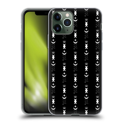 Haroulita Celestial Black And White Moon Soft Gel Case for Apple iPhone 11 Pro