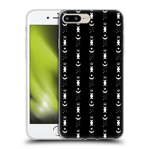 Haroulita Celestial Black And White Moon Soft Gel Case for Apple iPhone 7 Plus / iPhone 8 Plus