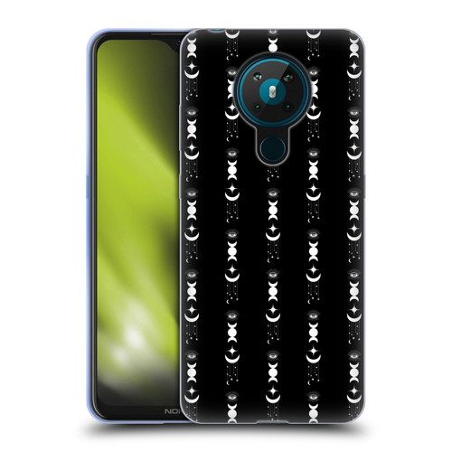 Haroulita Celestial Black And White Moon Soft Gel Case for Nokia 5.3