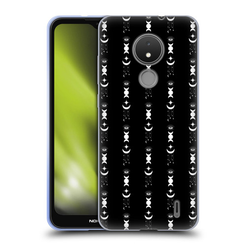 Haroulita Celestial Black And White Moon Soft Gel Case for Nokia C21