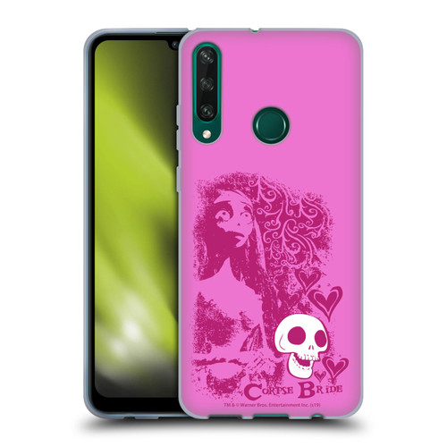 Corpse Bride Key Art Pink Distressed Look Soft Gel Case for Huawei Y6p