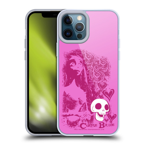 Corpse Bride Key Art Pink Distressed Look Soft Gel Case for Apple iPhone 12 Pro Max