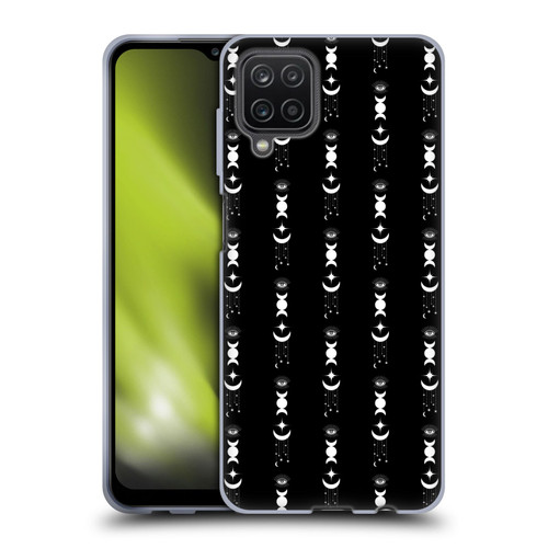 Haroulita Celestial Black And White Moon Soft Gel Case for Samsung Galaxy A12 (2020)