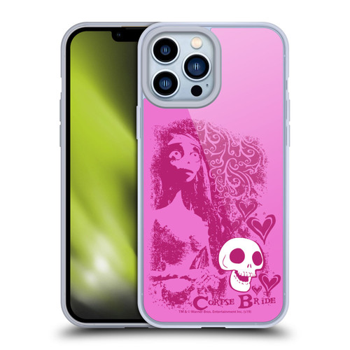 Corpse Bride Key Art Pink Distressed Look Soft Gel Case for Apple iPhone 13 Pro Max & MagSafe