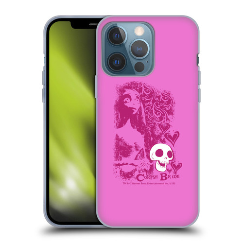 Corpse Bride Key Art Pink Distressed Look Soft Gel Case for Apple iPhone 13 Pro
