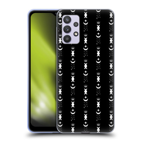 Haroulita Celestial Black And White Moon Soft Gel Case for Samsung Galaxy A32 5G / M32 5G (2021)