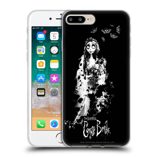 Corpse Bride Key Art Emily Splatters Soft Gel Case for Apple iPhone 7 Plus / iPhone 8 Plus & MagSafe