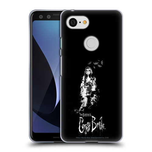 Corpse Bride Key Art Emily Splatters Soft Gel Case for Google Pixel 3