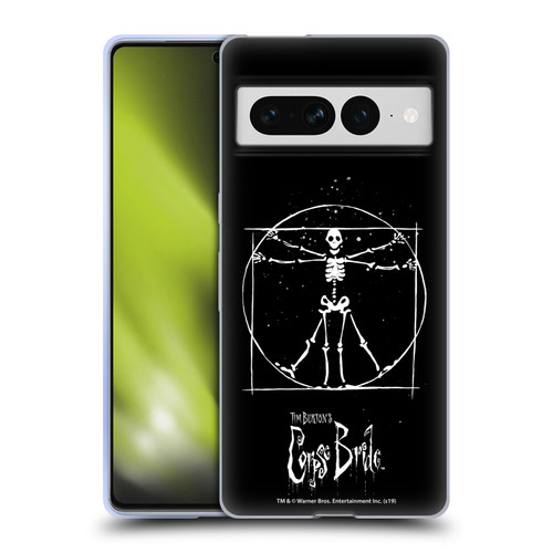 Corpse Bride Key Art Vitruvian Skeleton Soft Gel Case for Google Pixel 7 Pro
