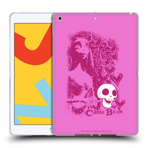 Corpse Bride Key Art Pink Distressed Look Soft Gel Case for Apple iPad 10.2 2019/2020/2021