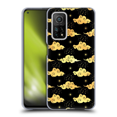 Haroulita Celestial Gold Cloud And Star Soft Gel Case for Xiaomi Mi 10T 5G