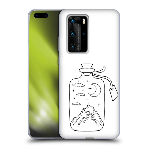 Haroulita Celestial Tattoo Bottle Soft Gel Case for Huawei P40 Pro / P40 Pro Plus 5G