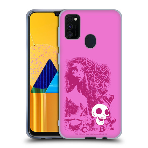 Corpse Bride Key Art Pink Distressed Look Soft Gel Case for Samsung Galaxy M30s (2019)/M21 (2020)