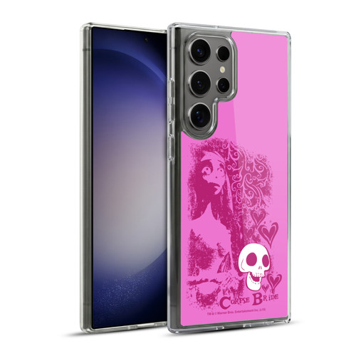 Corpse Bride Key Art Pink Distressed Look Soft Gel Case for Samsung Galaxy S23 Ultra 5G & MagSafe