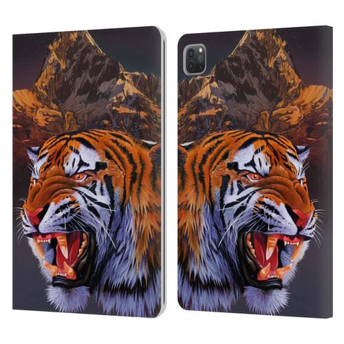 Graeme Stevenson Wildlife Tiger Leather Book Wallet Case Cover For Apple iPad Pro 11 2020 / 2021 / 2022