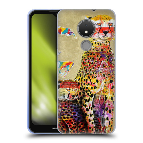 Graeme Stevenson Colourful Wildlife Cheetah Soft Gel Case for Nokia C21