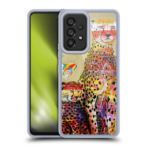 Graeme Stevenson Colourful Wildlife Cheetah Soft Gel Case for Samsung Galaxy A53 5G (2022)