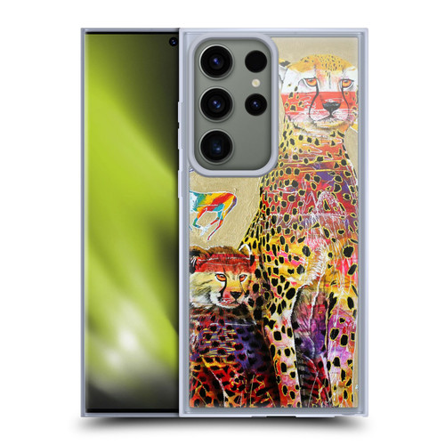 Graeme Stevenson Colourful Wildlife Cheetah Soft Gel Case for Samsung Galaxy S23 Ultra 5G