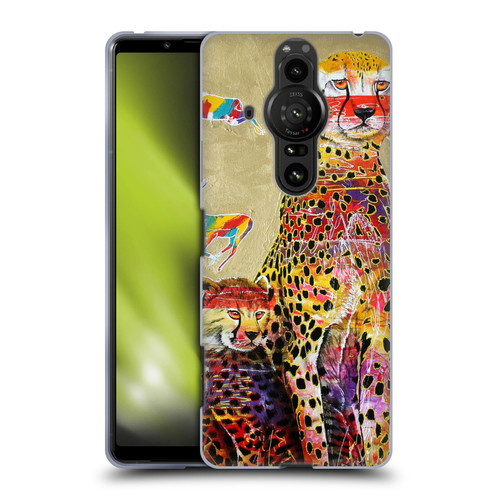 Graeme Stevenson Colourful Wildlife Cheetah Soft Gel Case for Sony Xperia Pro-I