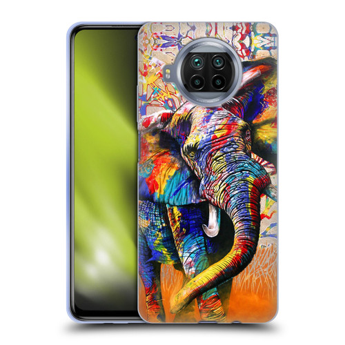 Graeme Stevenson Colourful Wildlife Elephant 4 Soft Gel Case for Xiaomi Mi 10T Lite 5G
