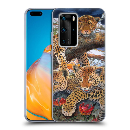 Graeme Stevenson Wildlife Leopard Soft Gel Case for Huawei P40 Pro / P40 Pro Plus 5G