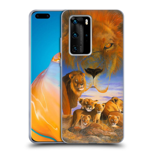 Graeme Stevenson Wildlife Lions Soft Gel Case for Huawei P40 Pro / P40 Pro Plus 5G