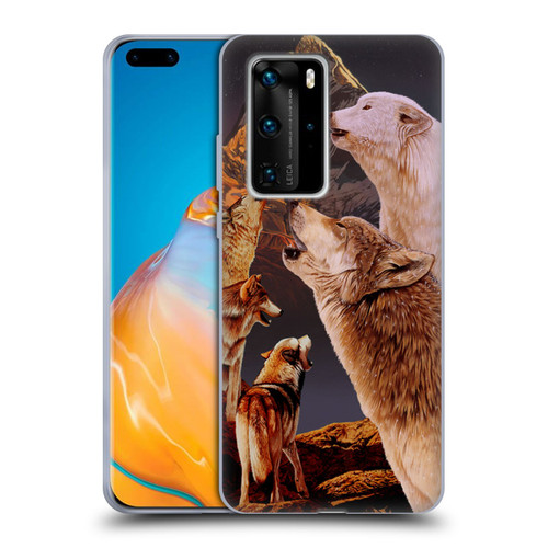 Graeme Stevenson Wildlife Wolves 2 Soft Gel Case for Huawei P40 Pro / P40 Pro Plus 5G