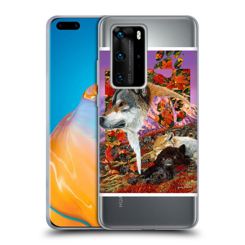 Graeme Stevenson Wildlife Wolves 4 Soft Gel Case for Huawei P40 Pro / P40 Pro Plus 5G