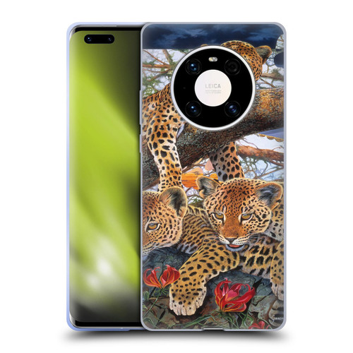 Graeme Stevenson Wildlife Leopard Soft Gel Case for Huawei Mate 40 Pro 5G