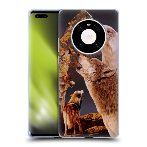 Graeme Stevenson Wildlife Wolves 2 Soft Gel Case for Huawei Mate 40 Pro 5G
