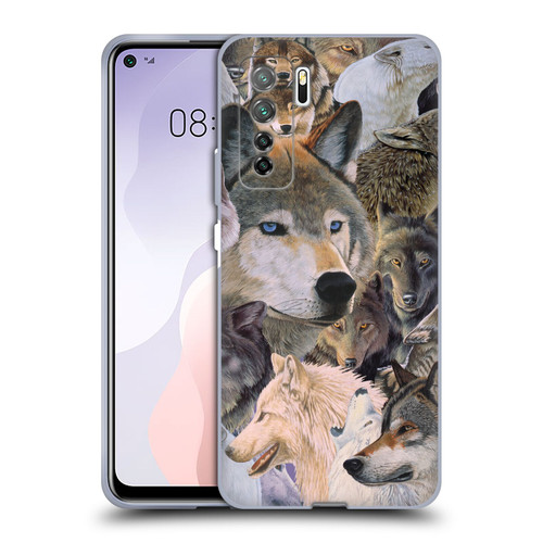 Graeme Stevenson Wildlife Wolves 1 Soft Gel Case for Huawei Nova 7 SE/P40 Lite 5G