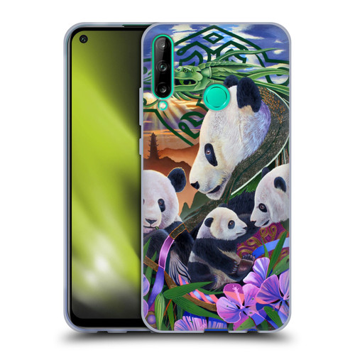 Graeme Stevenson Wildlife Pandas Soft Gel Case for Huawei P40 lite E