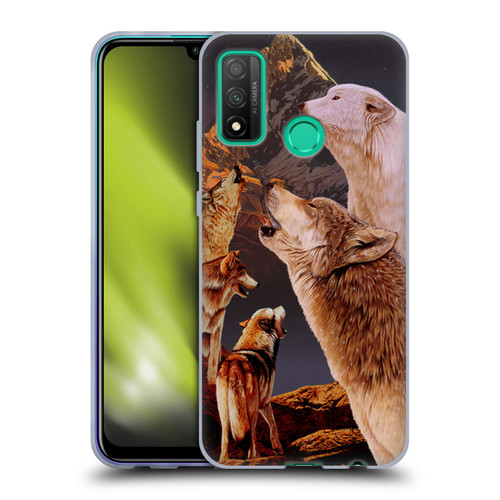 Graeme Stevenson Wildlife Wolves 2 Soft Gel Case for Huawei P Smart (2020)