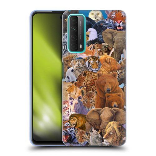 Graeme Stevenson Wildlife Animals Soft Gel Case for Huawei P Smart (2021)