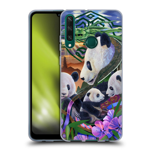 Graeme Stevenson Wildlife Pandas Soft Gel Case for Huawei Y6p
