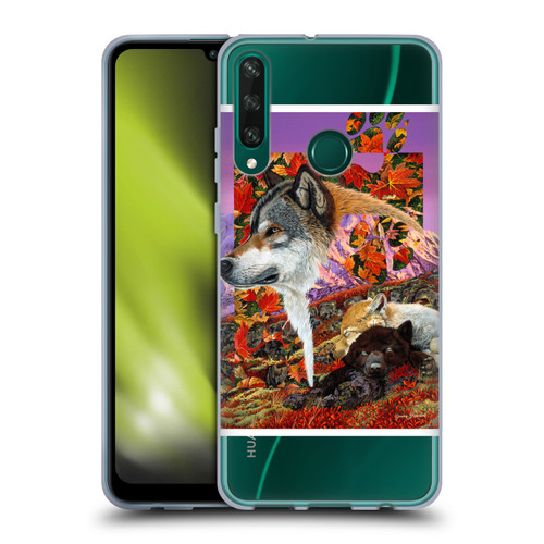 Graeme Stevenson Wildlife Wolves 4 Soft Gel Case for Huawei Y6p