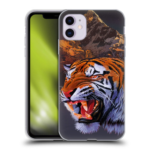 Graeme Stevenson Wildlife Tiger Soft Gel Case for Apple iPhone 11