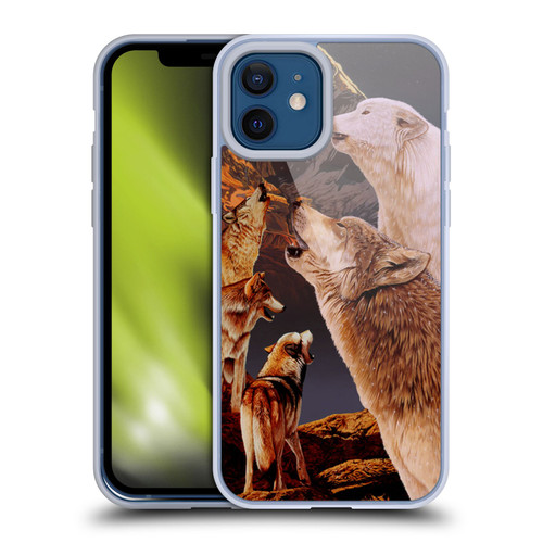 Graeme Stevenson Wildlife Wolves 2 Soft Gel Case for Apple iPhone 12 / iPhone 12 Pro